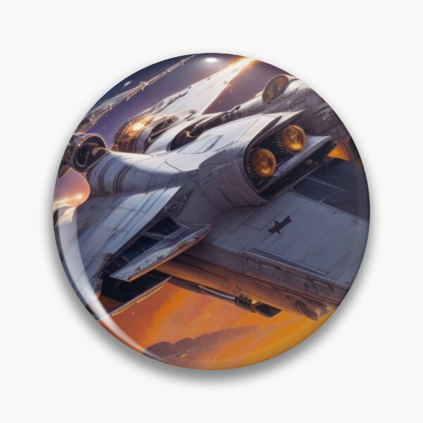 Item preview, cool white spaceship in outer space designed and sold by mikaws.
