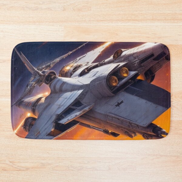 Item preview, cool white spaceship in outer space designed and sold by mikaws.