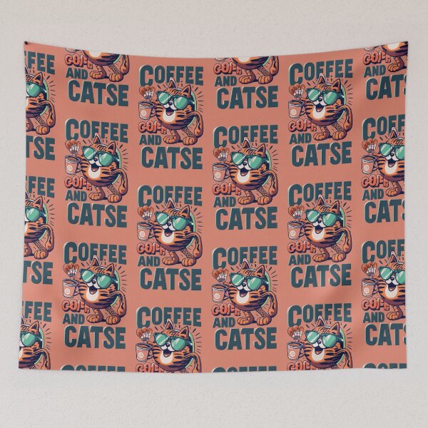 Item preview, Kawaii coffee and catse v7  designed and sold by FenwickDesign99.