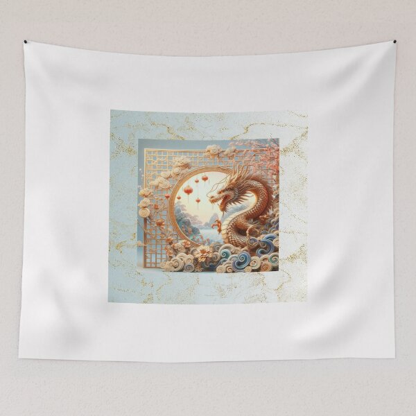 Item preview, Fantasy Dragon zodiac ushering New Year (silvergoldvisionary) designed and sold by SGVisionary.