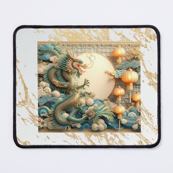 Item preview, Fantasy Dragon zodiac ushering New Year (silvergoldvisionary) designed and sold by SGVisionary.