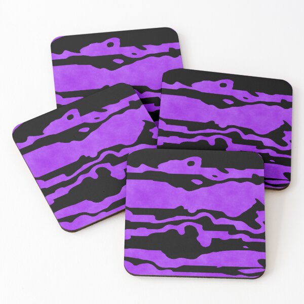 Item preview, Cloudy Purple and Black Horizontal Stripe Pattern designed and sold by TheRulerofEarth.