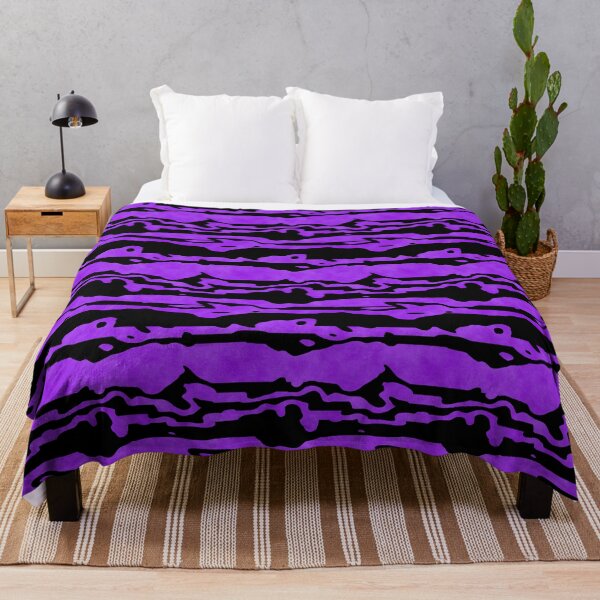 Item preview, Cloudy Purple and Black Horizontal Stripe Pattern designed and sold by TheRulerofEarth.