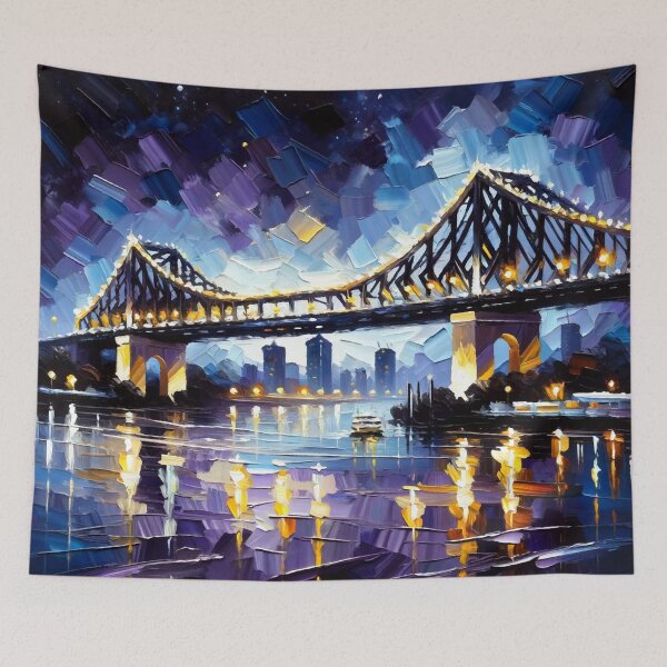 Item preview, Story Bridge at Night designed and sold by ChrisButler.