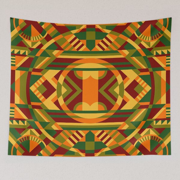 Item preview, Colorful Modern Geometric Pattern designed and sold by stylebytara.