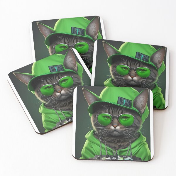 Item preview, Hip hop style handsome cat designed and sold by jojokrap-2023.