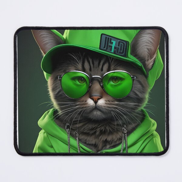 Item preview, Hip hop style handsome cat designed and sold by jojokrap-2023.