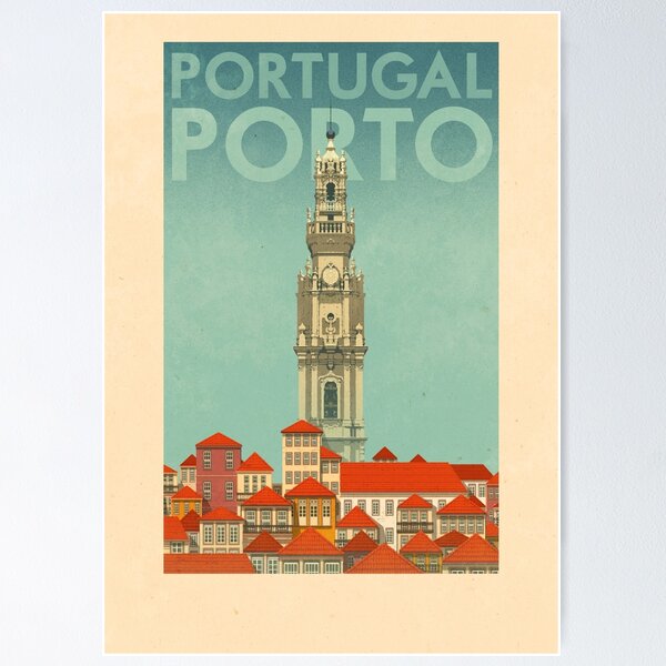 Vista previa del artículo con la obra «Carteles de viajes - Oporto Portugal», diseñado y vendido por ruiricardo.
