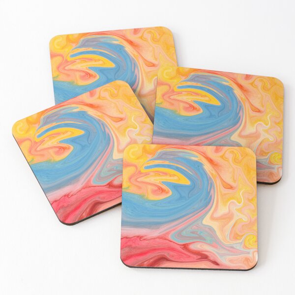 Item preview, Blue wave effect Abstract Art designed and sold by Fantacaroo Designs.