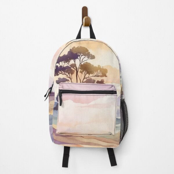 Item preview, 021 Stunning Mountain Landscape in Lilac Watercolor Painting designed and sold by Alexis Art Collection.