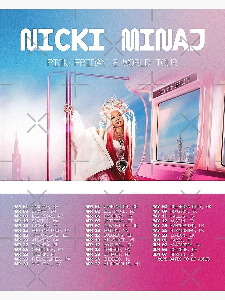 Nicki Minaj Pink Friday 2 World Tour Canvas Sold By George Phillips ...