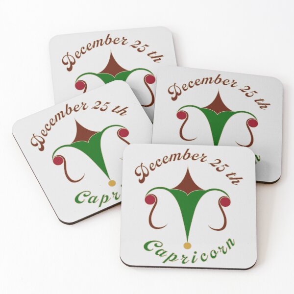 Item preview, December 25th Capricorn - Christmas and Newton's birthday logo - Silver Background designed and sold by hirokino.