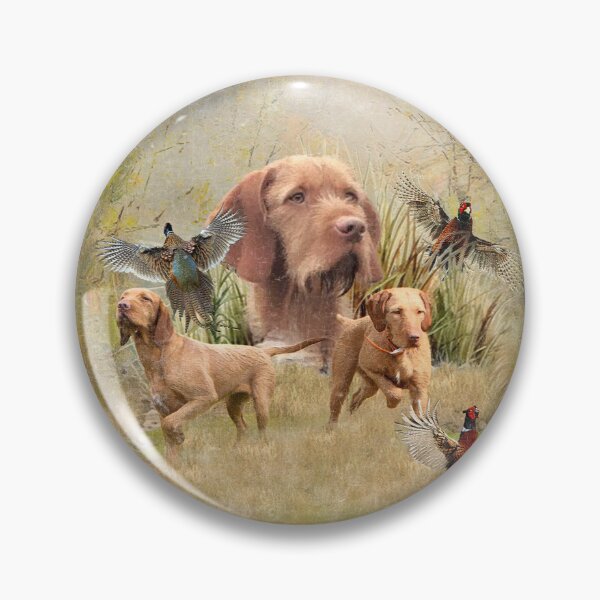 Item preview, The Hungarian Wirehaired Vizsla , Pheasant Hunting designed and sold by TammyHunterArt.