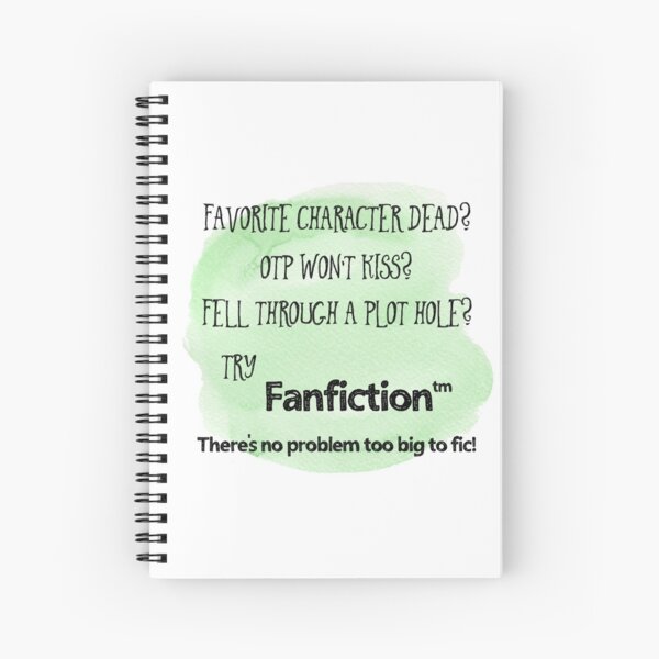 Fanfiction tm green Spiral Notebook