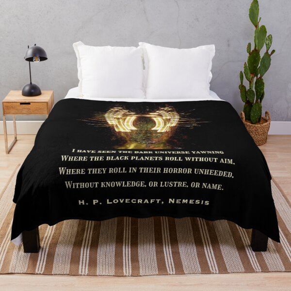Item preview, H. P. Lovecraft quote: I have seen the dark universe yawning Where the black planets roll without aim... designed and sold by artbleed.