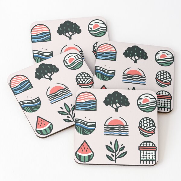 Item preview, Palestine Motifs Watermelon Keffiyeh River Olive Sea   designed and sold by Slice Of Seed.
