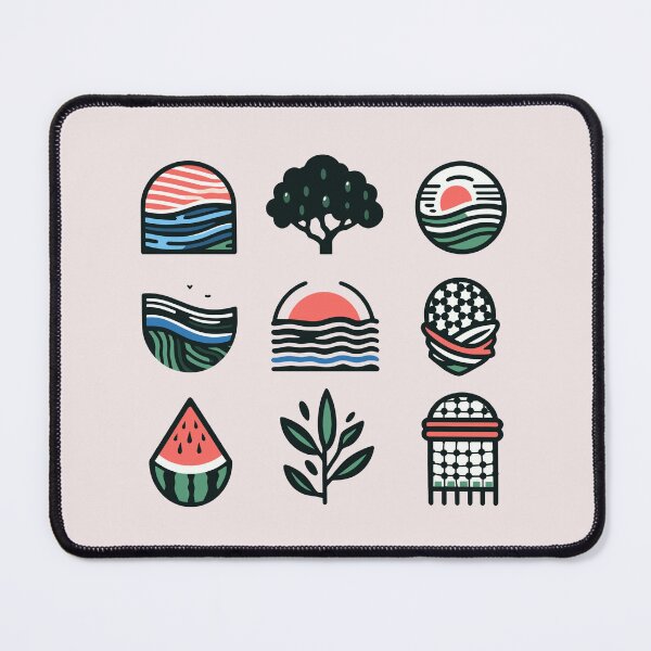 Item preview, Palestine Motifs Watermelon Keffiyeh River Olive Sea   designed and sold by Slice Of Seed.