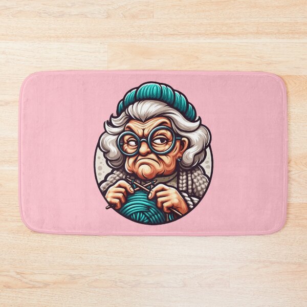 Item preview, Knitting Grandma designed and sold by HeadTurningArt.