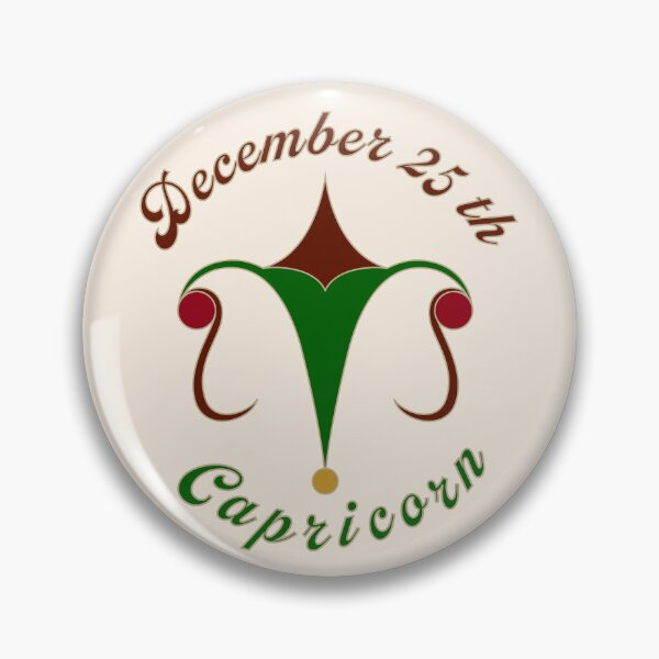 Item preview, December 25th Capricorn - Christmas and Newton's birthday logo - Cream Background designed and sold by hirokino.