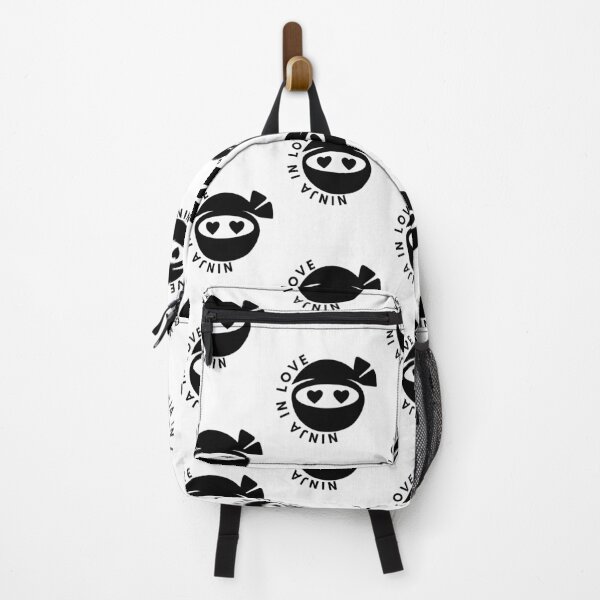Item preview, NINJA IN LOVE, MINIMAL LOGO IN BLACK AND WHITE designed and sold by infinitearte.