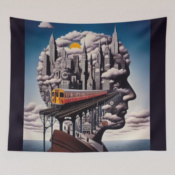 Item preview, New York Subway Surrealistic NYC Subway Train designed and sold by MayaDelaye.
