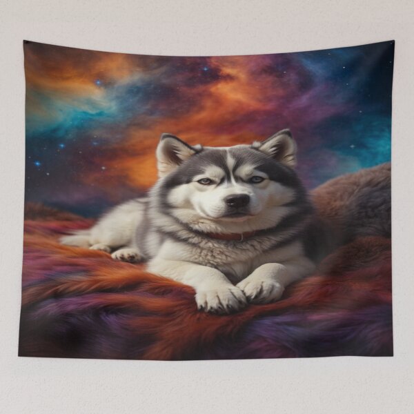 Item preview, Celestial Husky Dreams designed and sold by Enchanting Art Vista.