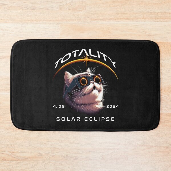 Item preview, Totality, a Persian Cat wearing sunglasses looking at the Total Solar Eclipse, Pet Animal Eclipse Viewing Pawty 2024. designed and sold by jeyel7.