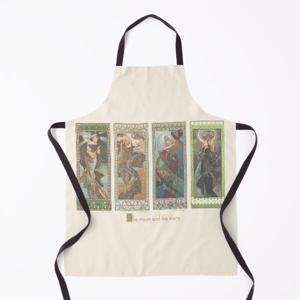 Artikelvorschau, HD. Der Mond und die Sterne, von Alphonse Mucha. (Originalfarben) entworfen und verkauft von MINDTHECHERRY.