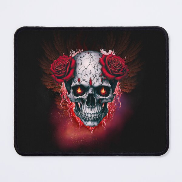 Item preview, Skull with roses designed and sold by RosaArte.