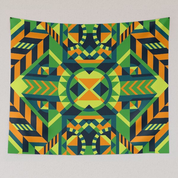 Item preview, Colorful Modern Geometric Pattern designed and sold by stylebytara.