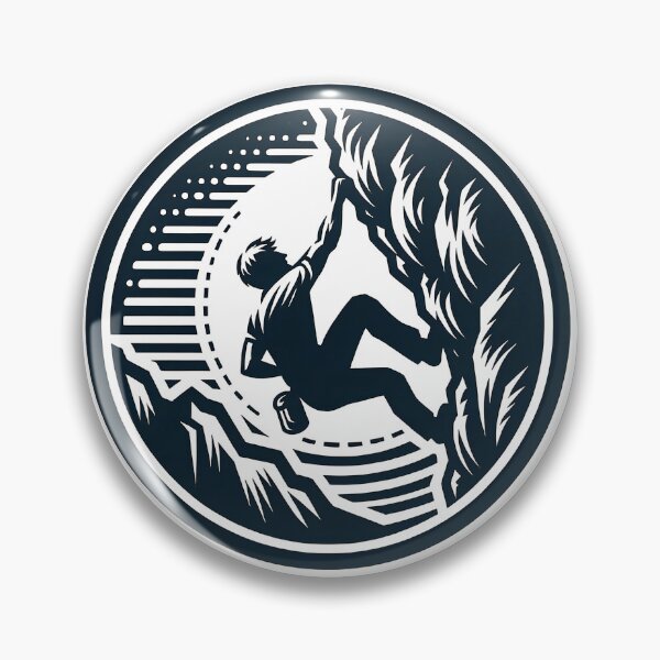 Item preview, Ascenso de tenacidad: silueta de escalador designed and sold by artwaves.