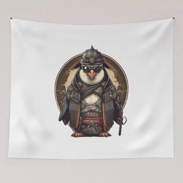 Item preview, Samurai Penguin designed and sold by likbatonboot.