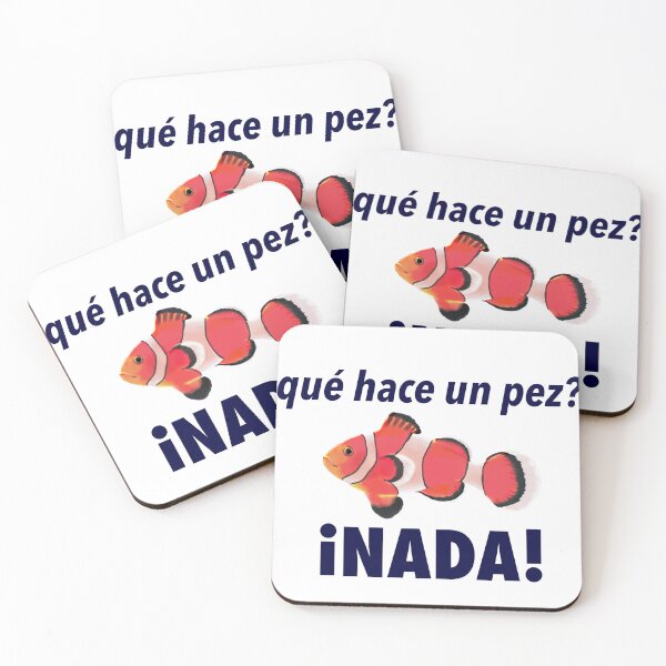 Item preview, Spanish Fish Joke ¿Qué Hace Un Pez? ¡Nada! designed and sold by patrickpbateman.