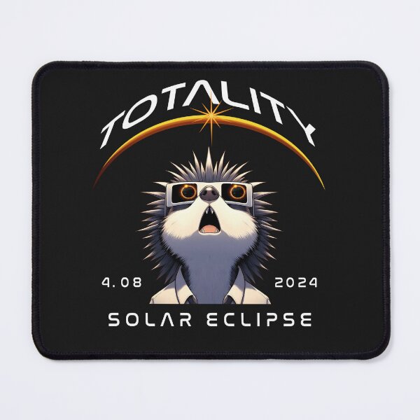 Item preview, Totality, a porcupine wearing sunglasses looking at the Total Solar Eclipse, Animal Eclipse Viewing Party 2024. designed and sold by jeyel7.