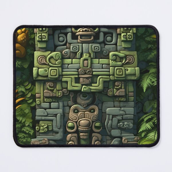 Artikelvorschau, Indische Maya-Azteken-Boho-Stammes-Ethnische Schnitzerei entworfen und verkauft von Vector Scout Lab.