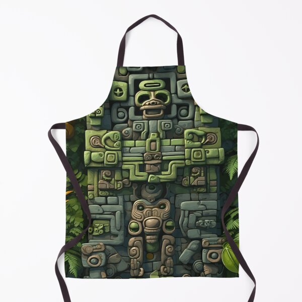 Item preview, Indian Mayan Aztec Boho Tribal Ethnic Carving designed and sold by Vector Scout Lab.