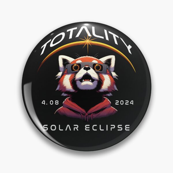 Artikelvorschau, Totality, ein roter Panda mit Sonnenbrille und Blick auf die Totale Sonnenfinsternis, Animal Eclipse Viewing Party 2024. entworfen und verkauft von jeyel7.
