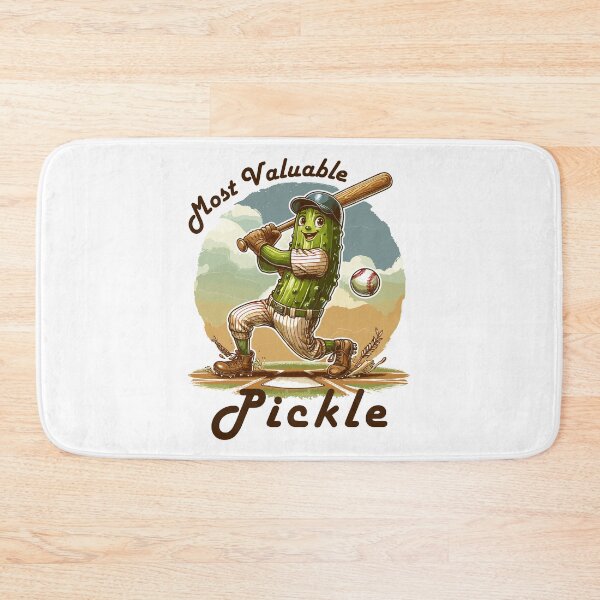 Item preview, Pickle Playing Baseball Mvp designed and sold by CosyTeal.