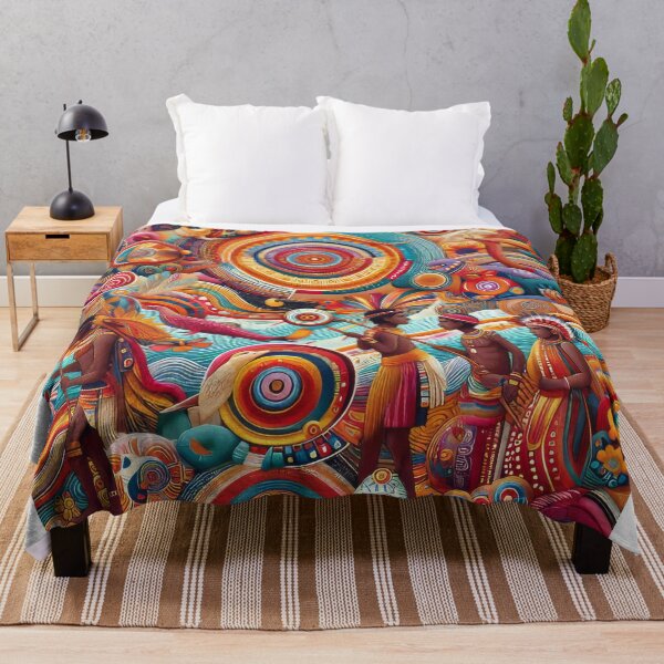 Item preview, The indigenous of Australian Aboriginal wall art designed and sold by primtawan.
