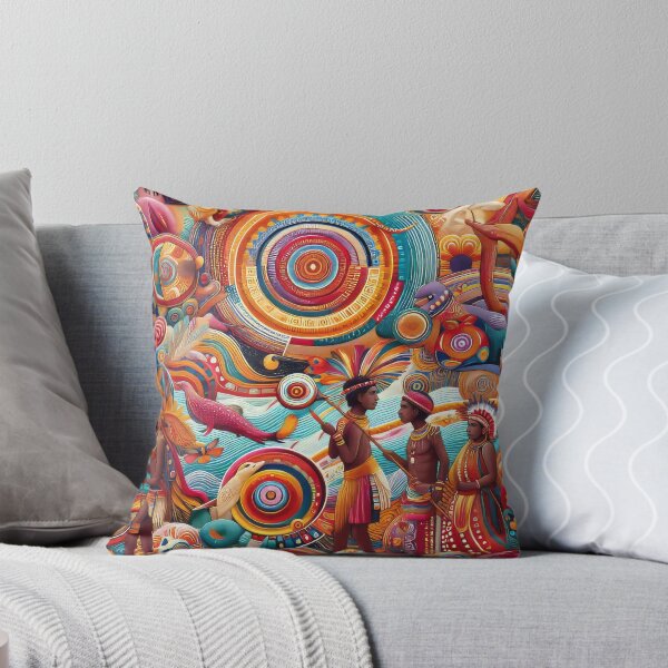 Item preview, The indigenous of Australian Aboriginal wall art designed and sold by primtawan.