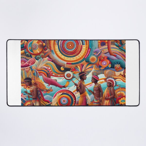 Item preview, The indigenous of Australian Aboriginal wall art designed and sold by primtawan.