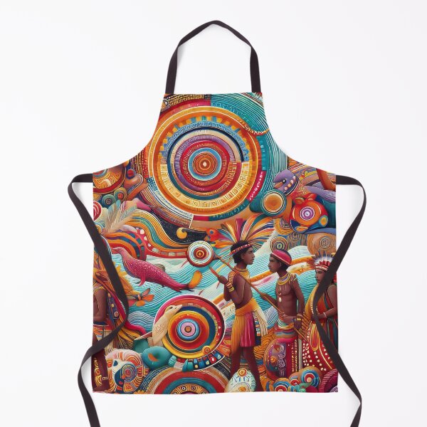 Item preview, The indigenous of Australian Aboriginal wall art designed and sold by primtawan.