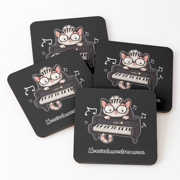 Item preview, Piano Cat Mewsical maestros meow designed and sold by ArtFeverShop.