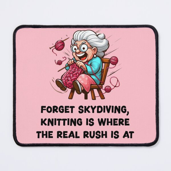 Item preview, Knitting's Real Rush designed and sold by HeadTurningArt.