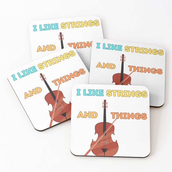 Item preview, I Like Strigns And Things Sticker Tshirt designed and sold by NatalieArtiste.
