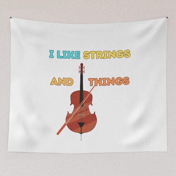 Item preview, I Like Strigns And Things Sticker Tshirt designed and sold by NatalieArtiste.