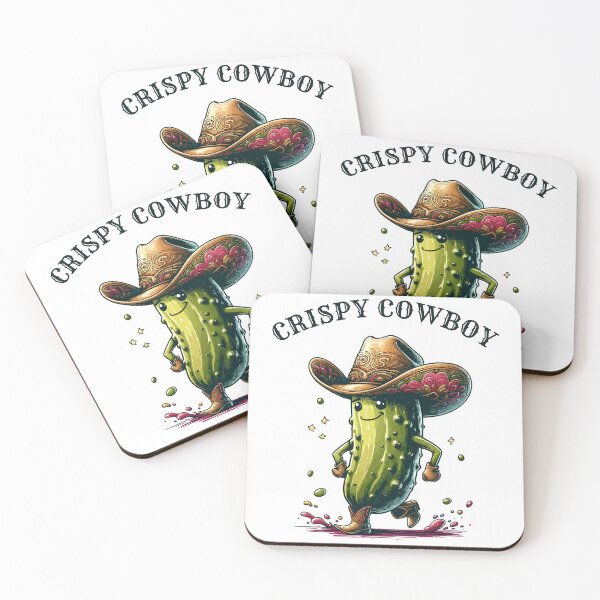 Item preview, Pickle Cowboy Is Crispy Western Styled designed and sold by CosyTeal.