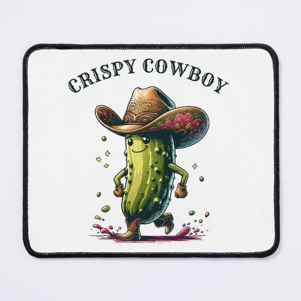 Item preview, Pickle Cowboy Is Crispy Western Styled designed and sold by CosyTeal.