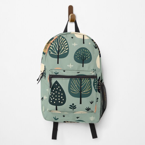 Item preview, Calming forest pattern with round trees designed and sold by Naturitude.