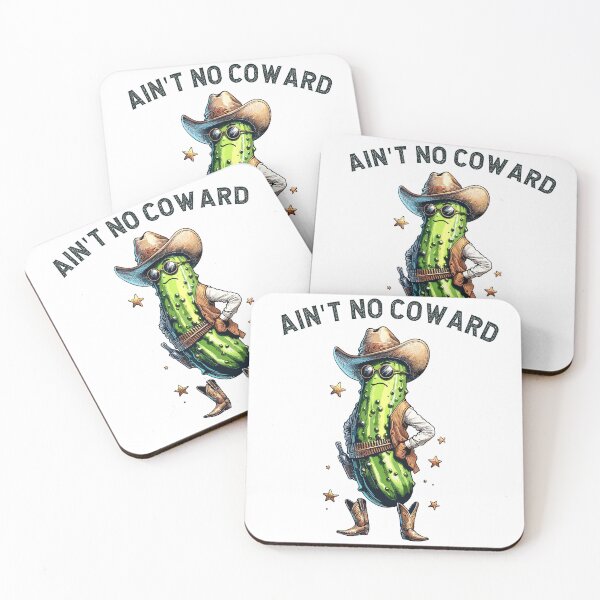 Item preview, Pickle Cowboy Is No Coward Western Styled designed and sold by CosyTeal.